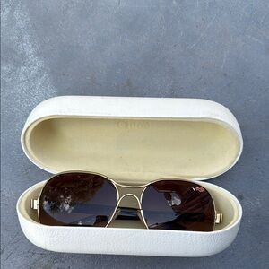 Chloe Glasses Case in Cream